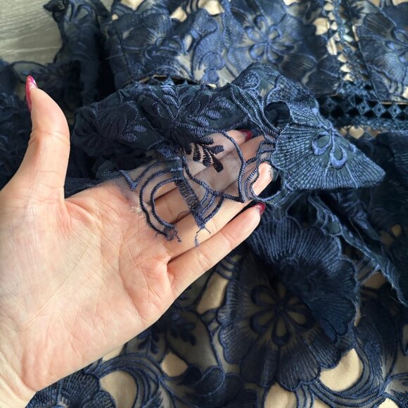 Self-Portrait Amaryllis Sheer Column Dress - Picture 7 of 12